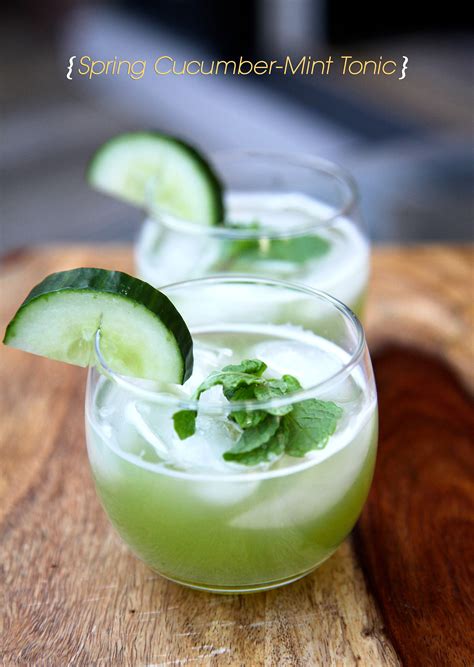 Cucumber Mint Tonic Delicious Drink Recipes Mint Cocktails Savoury Food
