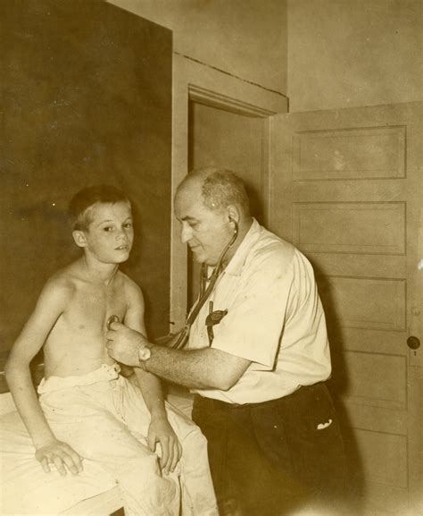 Florida Memory Doctor Examining A Boy In The Infirmary At The Florida