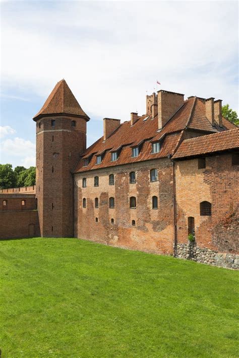 13th Century Malbork Castle Medieval Teutonic Fortress On The Nogat