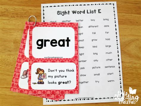 Third Grade Sight Word Sentence Cards This Reading Mama