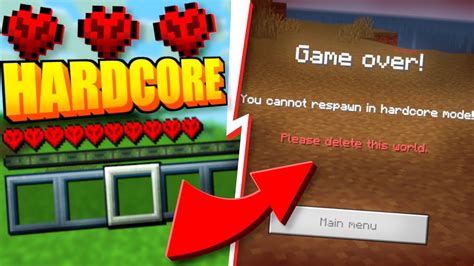 How To Play Java Hardcore Mode In Mcpe Minecraft Bedrock