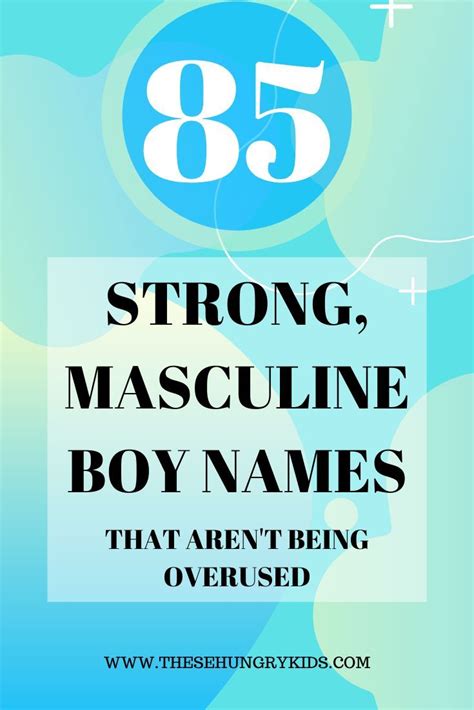 Strong Unique Names For A Baby Boy In 2020 Strong Boys