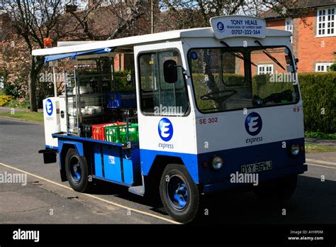 Traditional British Electric Powered Milk Float Welwyn Garden City