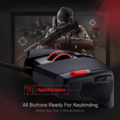 Redragon M612 Predator Rgb Gaming Mouse 8000 Dpi 11 Buttons