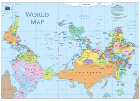 Maybe you would like to learn more about one of these? World-map-upside-down-new | Pearltrees
