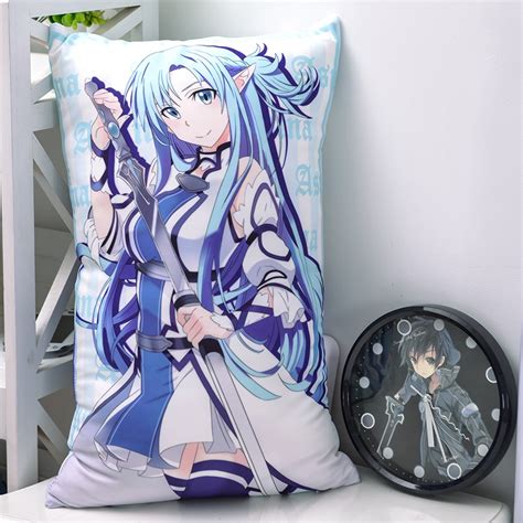 Japanese Anime Sword Art Online Sao Asuna Hugging Pillow Animation Otaku Cushion 35x55 45x70cm