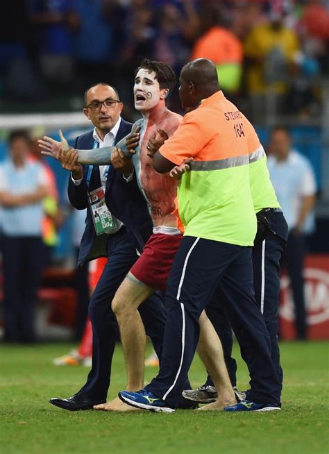 That will be followed by world champions france taking on switzerland. France fan hauled away after running onto the field during ...