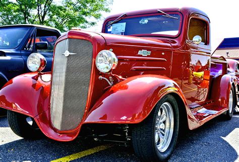 Chevy Red Custom Hot Rod Truck Photograph By Amy Mcdaniel