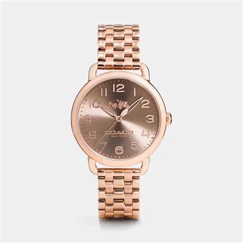 8 days, 22 hours, 47 minutes and 49 seconds. Lyst - Coach Delancey 36mm Rose Gold Plated Bracelet Watch in Metallic