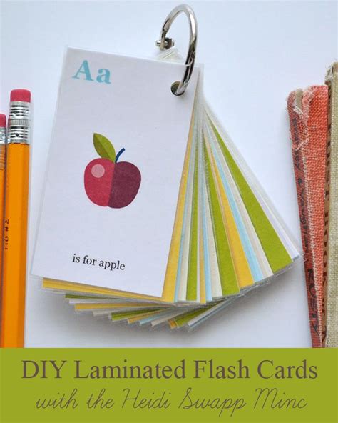 Diy Laminated Flash Cards With The Minc Make Flash Cards Flash