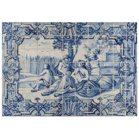 18th Century Portuguese Tiles Mural At 1stdibs Portuguese Tile Murals