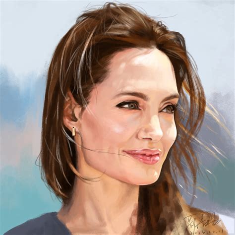 Angelina Jolie Painting At Explore Collection Of
