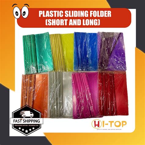 Sliding Folder Plastic With Slide L Long And Short L Plastic Folder With