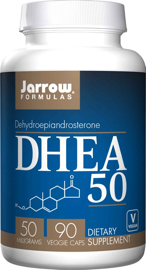 Dhea 50mg 90 Capsules Dehydroepiandrosterone Jarrow Formulas