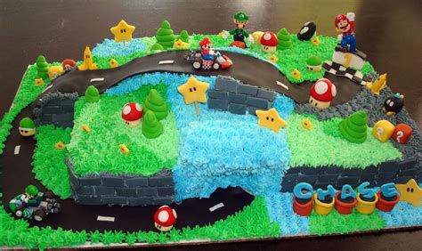 Mario kart themed birthday cake cakecentral. Mario Kart Race Car - CakeCentral.com
