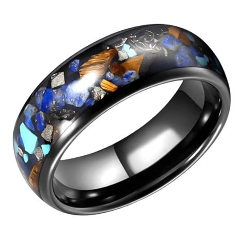 Sawyer Opal And Wood Tungsten Ring Just Rings Australia