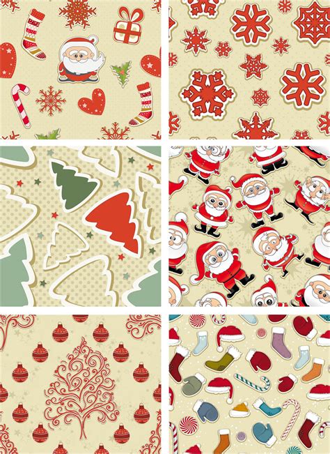 Christmas Seamless Patterns Vector Vector Graphics Blog