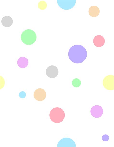 Clipart Polka Dots In Pastel Colors