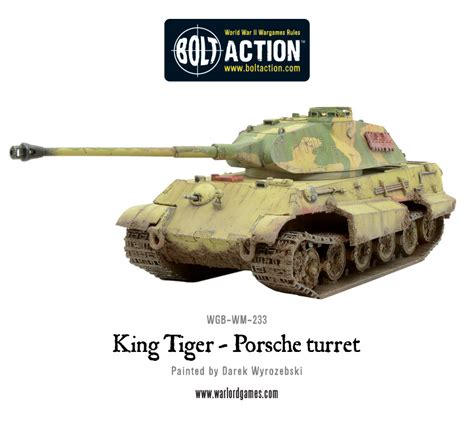 New King Tiger Porsche Turret Warlord Games