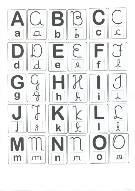 Alfabeto Maiúsculo → Modelos Para Imprimir Cursivos