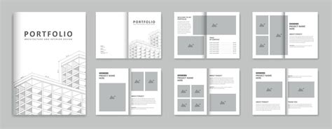 Architecture Portfolio Design Template Portfolio Architecture And