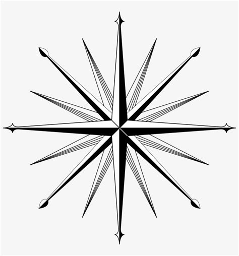 A compass rose is primarily composed of four cardinal directions—north, east, south, and west—each separated by 90 degrees, and secondarily divided by four ordinal (intercardinal). Compass Rose North Wind Rose Drawing - Blank 16 Point ...