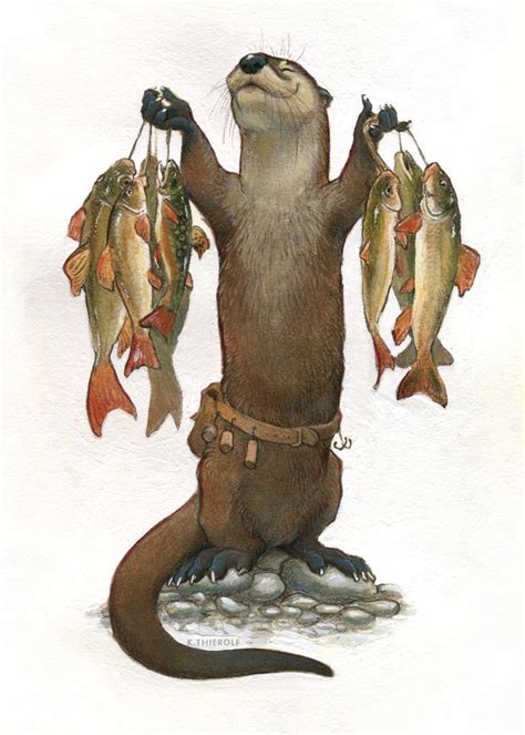 Pin On Otter Illustrations