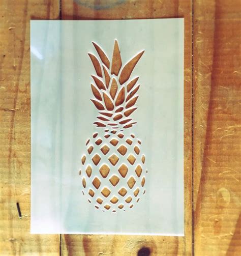 Pineapple Stencil For Home Wall Interior Decor By Createcuts