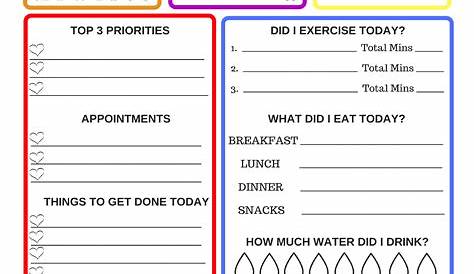 goals worksheets for students