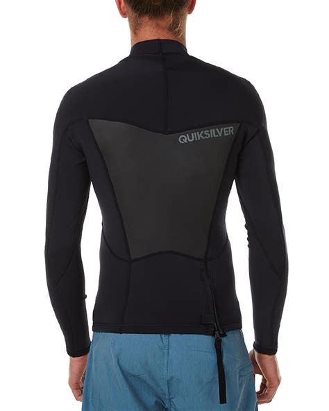 Quiksilver 1 5mm Syncro Mesh Ls Wetsuit Vest Black Surfstitch