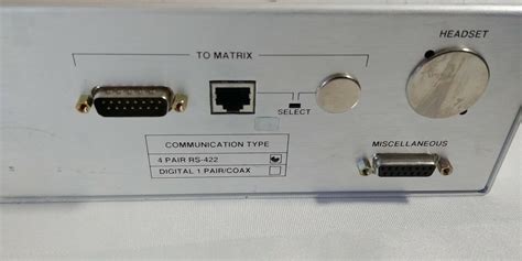 Clear Com Intercom Systems Ics 2003 Matrix Plus Iii Displayfor Parts