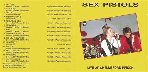 The Sex Pistols Live At Chelmsford Prison Ace Bootlegs 0 Hot Sex Picture