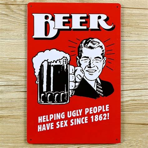 New 2015 Beer Help People Have Sex Metal Tin Signs Ua 0085 Home Decor