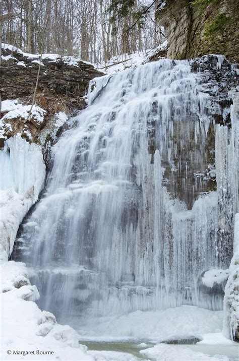 Wintertime At Tiffany Falls In Ancaster Ontario Winter Landscape