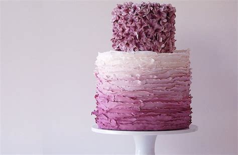 Purple Ombre Wedding Cake Maggie Austin