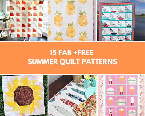 15 Fab Free Summer Quilt Patterns Go Go Kim