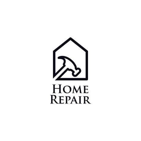 Home Repair Line Art Logo 659881 Vector Art At Vecteezy
