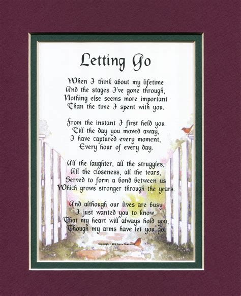 Letting Go Grown Children Genies Poems Pinterest Poem