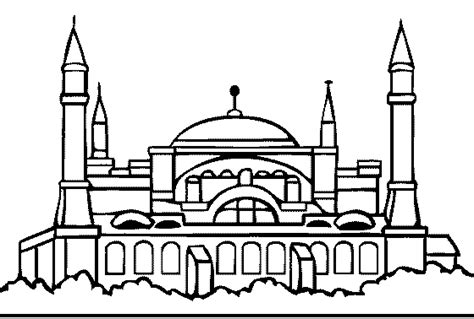Gambar Mewarnai Masjid Al Aqsa 25 Gambar Sketsa Mewarnai Masjid Untuk