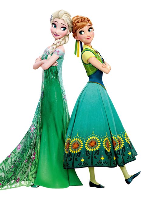 Elsa And Anna Frozen Fever Render By Princessamulet16 On Deviantart