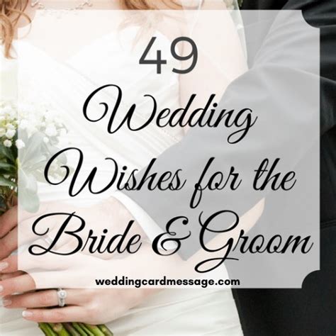 49 Wedding Wishes For The Bride And Groom Wedding Card Message