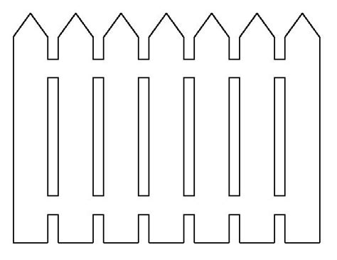 Free Downloadable Fence Coloring Page