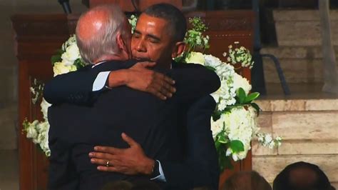 Obama Hugs Kisses Biden After Eulogy Cnn Video