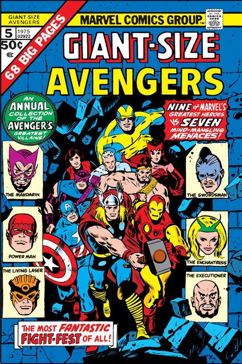 Giant Size Avengers Vol 1 5 Marvel Database Fandom Powered By Wikia