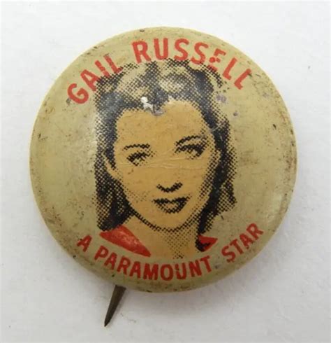 vintage circa 1940 gail russell movie star quaker cereal pinback button pin 9 99 picclick