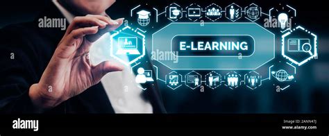 E Learning And Online Education For Student And University Concept