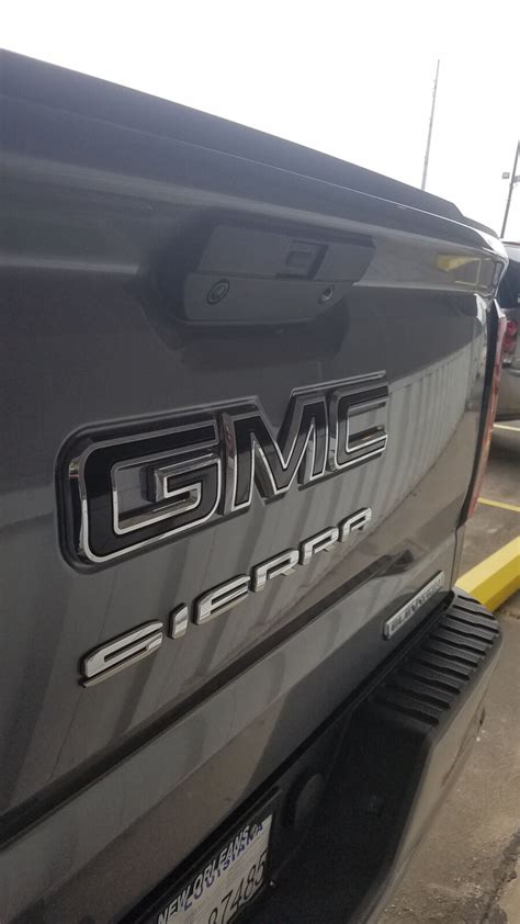 2019 2022 Gmc Sierra Front And Rear Black Emblem 84364356 Use Wo