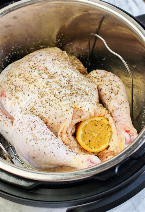 Instant Pot Whole Chicken Recipe With Pesto The Foodie Affair