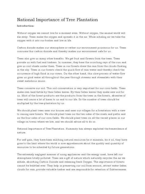 Aug 24, 2020 | paragraph. Importance of tree plantation essay in english