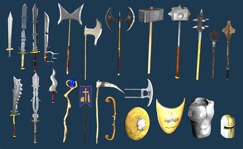 Medieval Fantasy Weapons Model Turbosquid 1165692